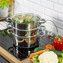King Hoff PUODAS 3,1 L GARINIMO PUODAI 20 cm Garų puodų komplektas