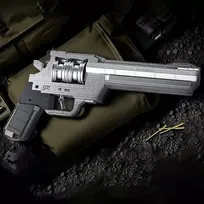 ŽAISLINIŲ PUNKTO BLOKŲ MODELIS 428 EL. BLOKAI GUN REVOLVER ŽAISLAI