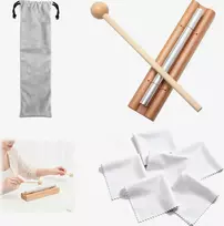 VIENO TONO BŪGNO RINKINYS SU KREPŠEČIU IR MEDINIU KEPINIU