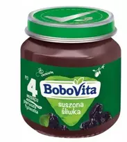 BOBOVITA vaisių desertas džiovintų slyvų pagalba nuo vidurių užkietėjimo 4 m+ 125 g