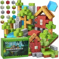 MAGNETINIAI KLUOKAI VAIKAMS PIKSELINIAI KUBAI KUBAI 212 ELEMENTAI. 6x FIGURES