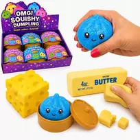 OKAMI Rinkinys 3in1 Squishy purus kukuliai kukuliai Blizgantis sviestinis sūris