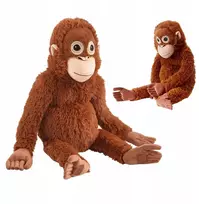 WKS DIDELIS MONKEY ORANGUTAN MASKOTAS 67 cm VELCRO RANKOS KOJOS PLIUSAS CADDY XXL
