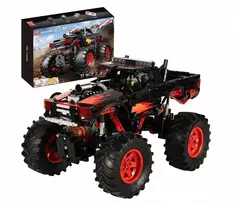 Mould King KONSTRUKCINIAI BLOKAI MOLD KING 18008 FLAME MONSTER TRUCK RC 889 EL.