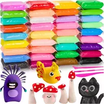 MAGICAL Plastilino SENSO MOLIO POLIMERINIO PUTŲ Forma VAIKAMS 36 vnt.
