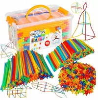 click4TOYS XXL KONSTRUKCINIŲ ŠIAUDŲ KONSTRUKCINIŲ ŠIAUDŲ KONSTRUKCINIŲ LAZDŲ KALULAI VAIKAMS 800