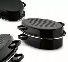 Emaliuota keptuvė su tvirtinimo detalėmis PUODAS kepti ir kepti Tadaras 32 cm