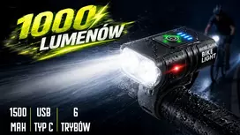 Blow DVIRAČIO LEMPAS 1000 LUMENS 1500 mAH PRIEKINĖ C TIPO USB ATSPIRIA VANDENiui GALINGA