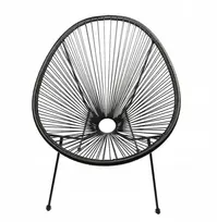 Argos Juodo technorotango sodo kėdė, ažūrinė apvali terasa, 87 cm