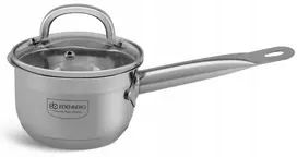 Plieninis puodas su storu padažu 5x DUGNIS su dangčiu 0,8 l 12 cm 6011