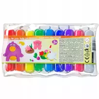 Maksik Foamcoline, lengva žaidimo tešla vaikams, 9 spalvos + pagaliukas