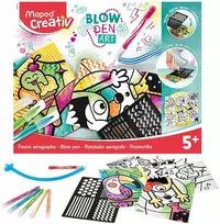 Maped Creativ Pop Art pripučiami žymekliai + šablonai, 6 spalvos
