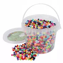 Playbox PONY karoliukai „pasidaryk pats“ papuošalų apyrankėms, spalvoti, Ø 5 mm, 5100 vnt.