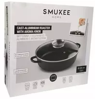 Smukee APVALUS LIETUS PUODAS SU DANGIU 28cm SU SMUKIE SKANIU