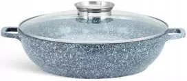 ŽEMAS MARMURINIS PUODAS SU dangteliu KEPimui 5,5L / 32CM ZILNER