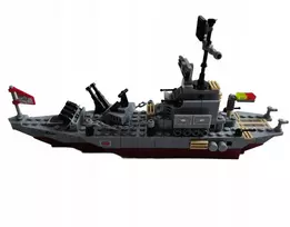 BLOKAI KARO LAIVAS plytos 350 EL. VAIKAMS 6+ MILITARY DICOM