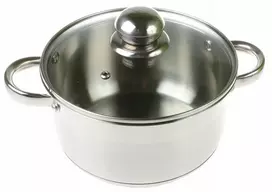 STORDAS Plieninis PUODAS 9x DUGNIS su DANGIU 3,5L 20cm INDUKCINĖS dujos 9305