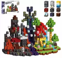 Magnetiniai konstrukciniai blokeliai 3D kubeliai pilis didelis rinkinys XXL 150 vnt.