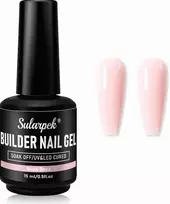 Pink GEL 15ml DAUGIFUNKCINIS NUDE Rožinis STATYBINIS AKRIGELINIS STIPRINANTIS PAGRINDAS