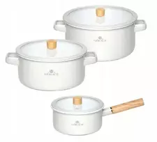 Gerlach Natur Enamel Induction Emamel puodų rinkinys, 6 vnt