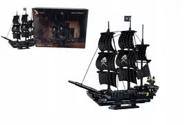 Juodas Pearl Pirate Ship Dark Pearl 774 Blocks Pirate Ship Model 8+
