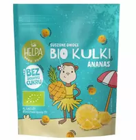 Bio Ananasų rutuliukai 50 g HELPA be pridėtinio cukraus