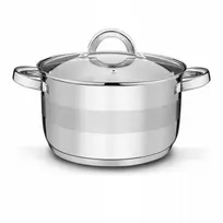 INDUKCINĖ DUJINĖ Plieninė VIRTUVĖ Dangtis Tadar Roger II 4,4 l 22cm