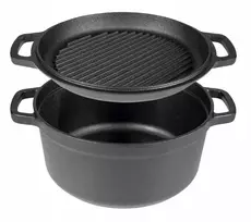 KETUS PUODAS SU GRILINIU 5L + 1L BROWIN