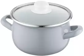 Emalia Pleszew EMALINIS PUODAS GRIS ENAMEL PLESZEW 16 CM 2,2 L