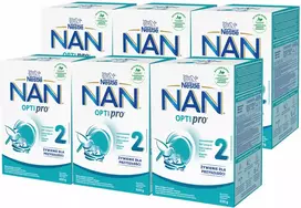 Nestlé NAN OptiPro 2 pieno formulė vaikams nuo 6 iki 12 mėnesių 6x 650 g