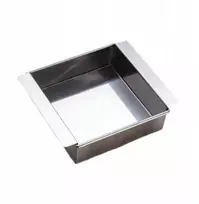 Veganiškas tofu sūrio presas, nerūdijančio plieno, vadovas 15 cm x 15 cm x 4,5 cm