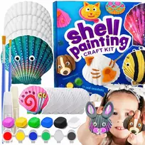 KŪRYBINGAS „Pasidaryk pats“ SHELL DAŽYMO RINKINYS, „SHELL Crafts“ DOVANA