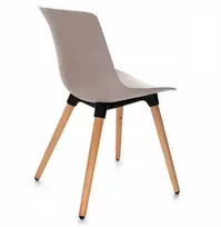Avida Design Kėdė valgomajam, svetainei, virtuvės stalui, palėpei, moderni smėlio spalvos mediena
