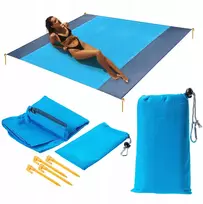 Kadax BEACH MAT PICNIC POCKET PAPLŪDŽIO ANTKLĖ 200x210 ATSPIRUS VANDENIUI + silkė
