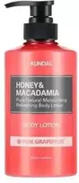 Kūno losjonas Kundal Honey & Macadamia Losjonas kūnui Rožinė Grapefruit 500 ml
