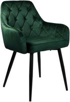 Ehokery Bipohome Velvetinė kėdė ATLANTA VELVET tamsiai žalia