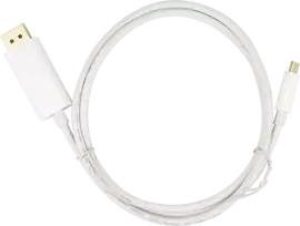 USB-C - DisplayPort kabelis DELTACO, 4K UHD, paauksuotas, 1 m, baltas / USBC-DP100A / 1903810