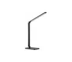 LED stalinė lempa su reguliuojamu ryškumu ir belaidžiu įkrovimu NOBLITE Q LED/7W/230V 3000/4000/6500K juoda