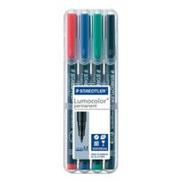 Staedtler Lumocolor permanentiniai markeriai Cd, 4 spalvos