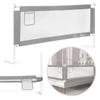 Apsauginis lovos barjeras vaikams Ecotoys 131549, 180 cm, pilkas/baltas