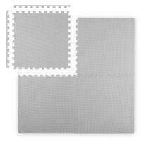 Didelis Ricokids putų dėlionės kilimėlis 120x120 cm, 4 vnt., pilkas