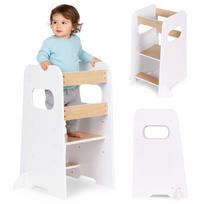Ecotoys Montessori Kitchen Helper reguliuojamas virtuvės bokštelis vaikams