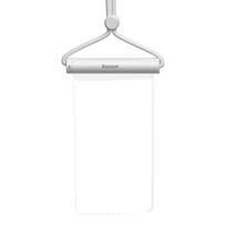 Baseus AquaGlide IPX8 vandeniui atsparus telefono dėklas iki 7.2", baltas
