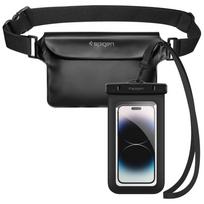 Spigen A621 universalus vandeniui atsparus dėklas ir krepšelis, juodas
