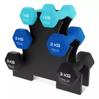 4FIZJO ketaus hantelių rinkinys su stovu, 12 kg