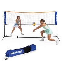 Movepro 3in1 reguliuojamas tinklas badmintonui, tinkliniui ir tenisui, 305x140 cm