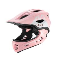 Rockbros TT-32001 Rabbit vaikiškas šalmas su nuimama apsauga S (48-52), rožinis
