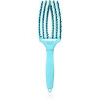 Olivia Garden Fingerbrush Boar & Nylon plaukų šepetys su nailono ir šerno šereliais Dolce Vita Blue Sky 1 vnt.
