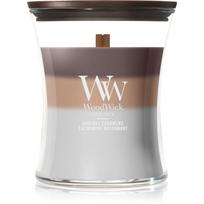 Woodwick Trilogy Radiant Cashmere kvapioji žvakė medinė dagtis 275 g