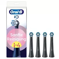 Oral-B iO Gentle Care 4-pack For Sensitive areas and Healthier Gums, Black